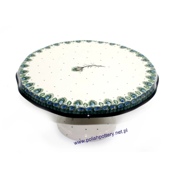 Tortownica / patera na ciasto Ø30cm dek. 2218X Pawie Pióro